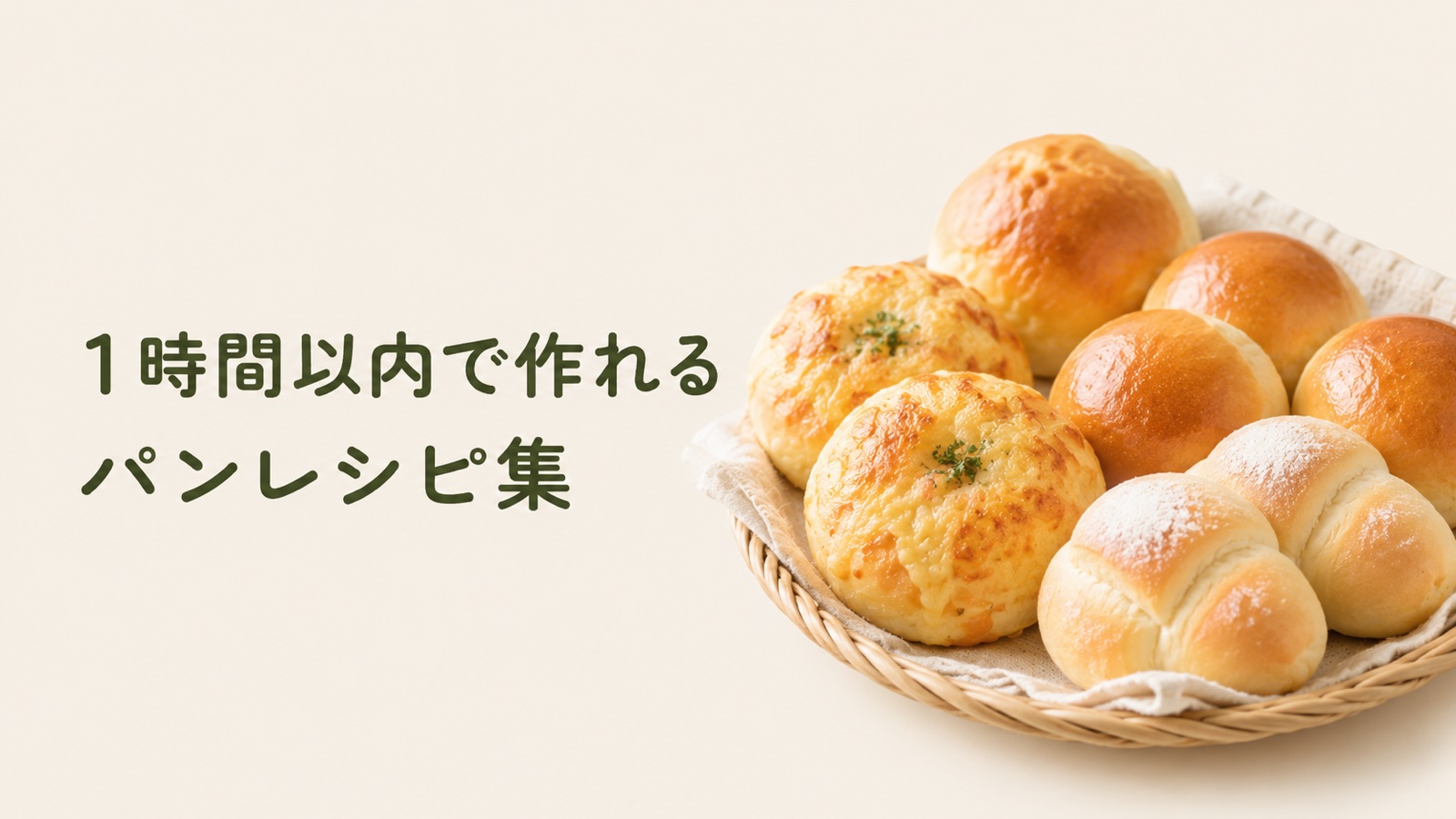 1時間以内で作れるパンレシピ集